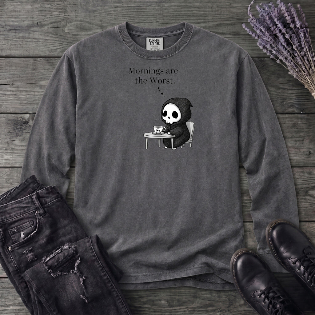 Mornings Are The Worst Long Sleeve T-Shirt