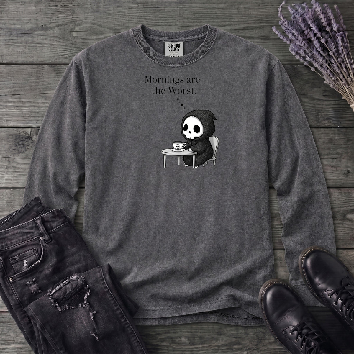 Mornings Are The Worst Long Sleeve T-Shirt