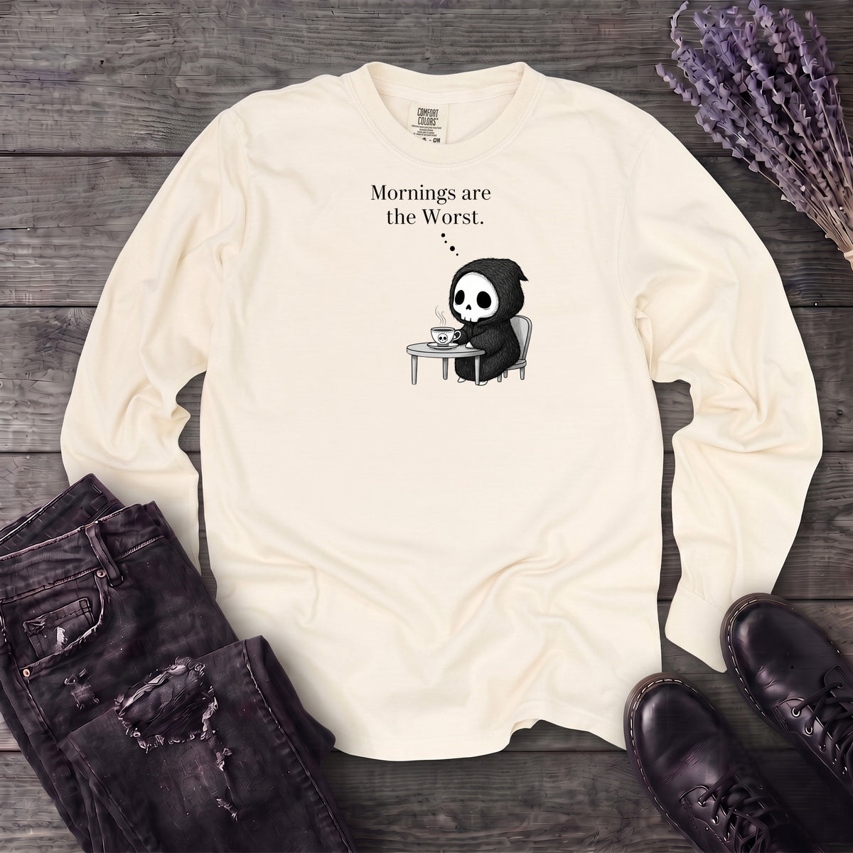 Mornings Are The Worst Long Sleeve T-Shirt