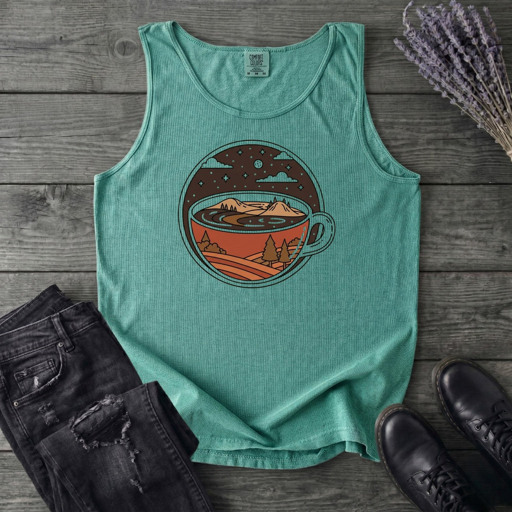 Coffee Landscape Tank Top