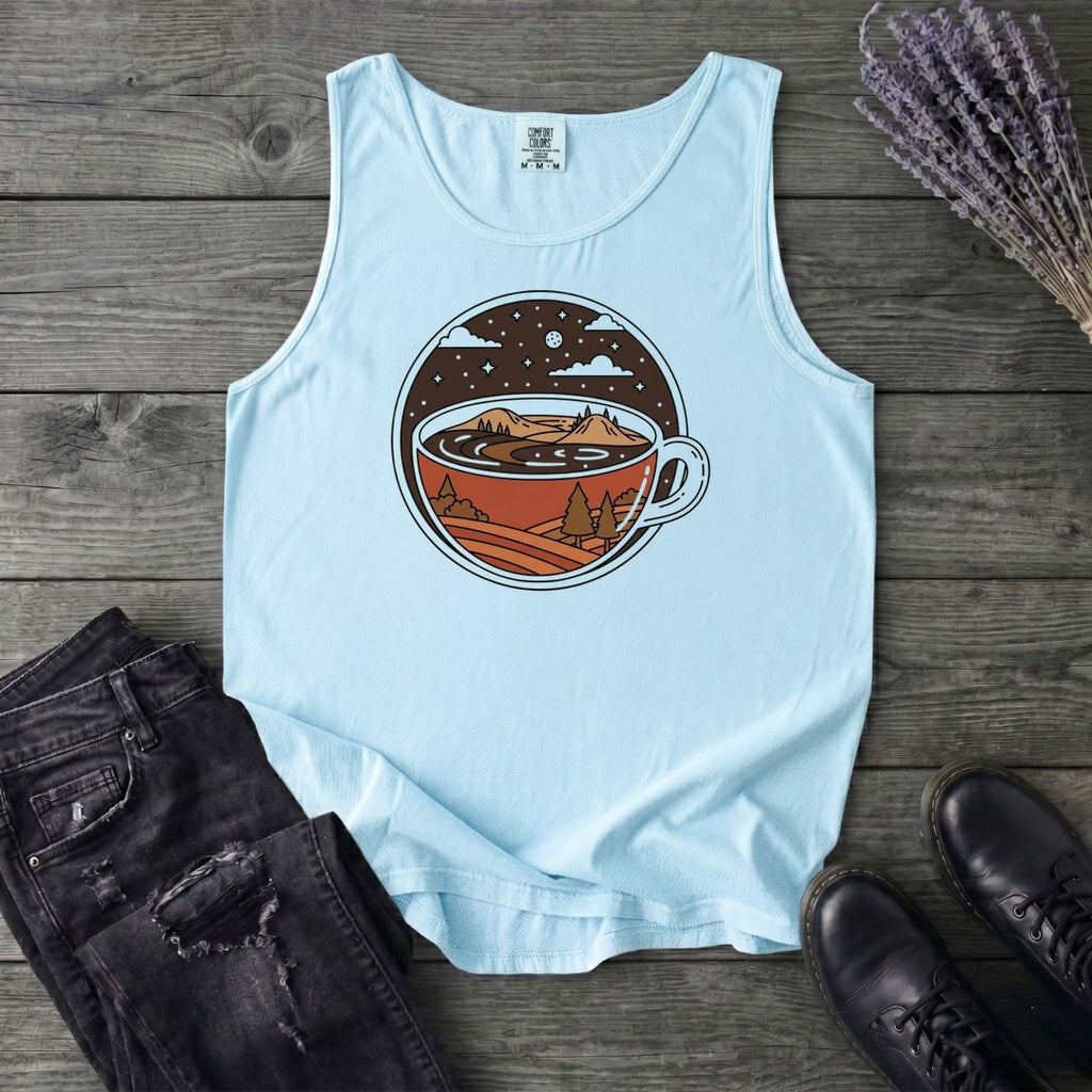 Coffee Landscape Tank Top
