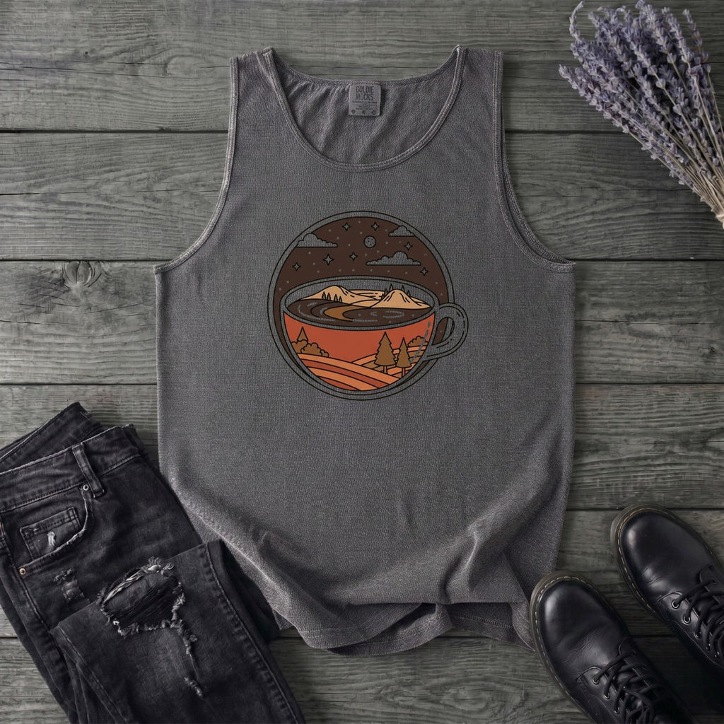 Coffee Landscape Tank Top