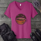 Coffee Landscape V-Neck T-Shirt