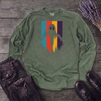 Ghost Stripe Silhouette Long Sleeve T-Shirt