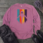 Ghost Stripe Silhouette Long Sleeve T-Shirt