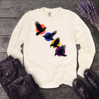 Crows In Flight Long Sleeve T-Shirt