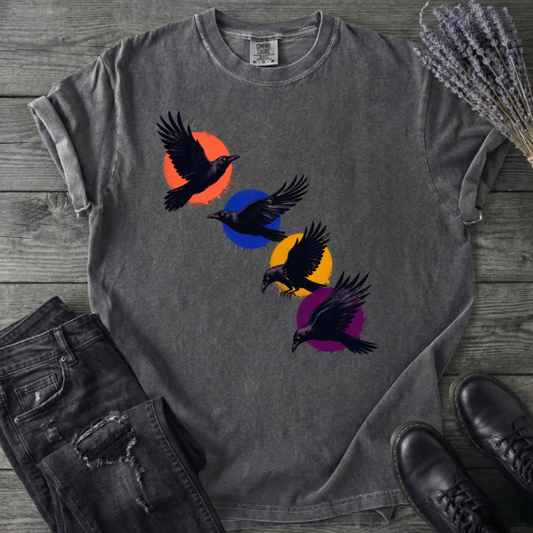 Crows In Flight T-Shirt