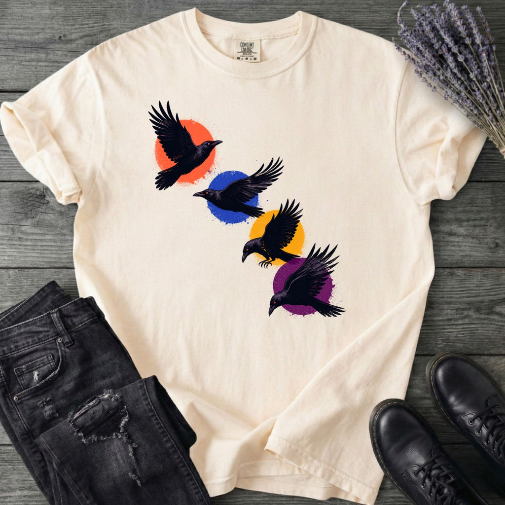 Crows In Flight T-Shirt