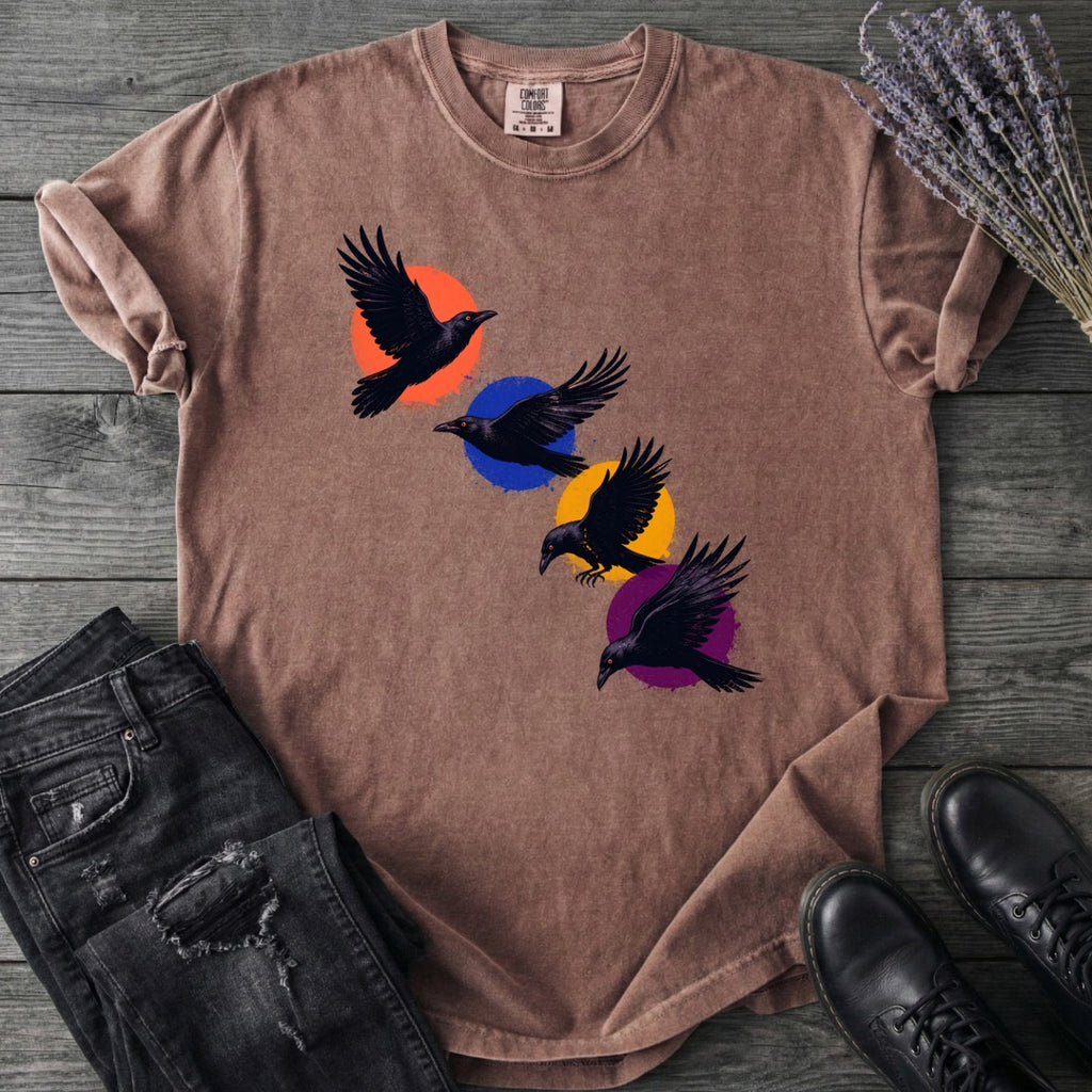 Crows In Flight T-Shirt