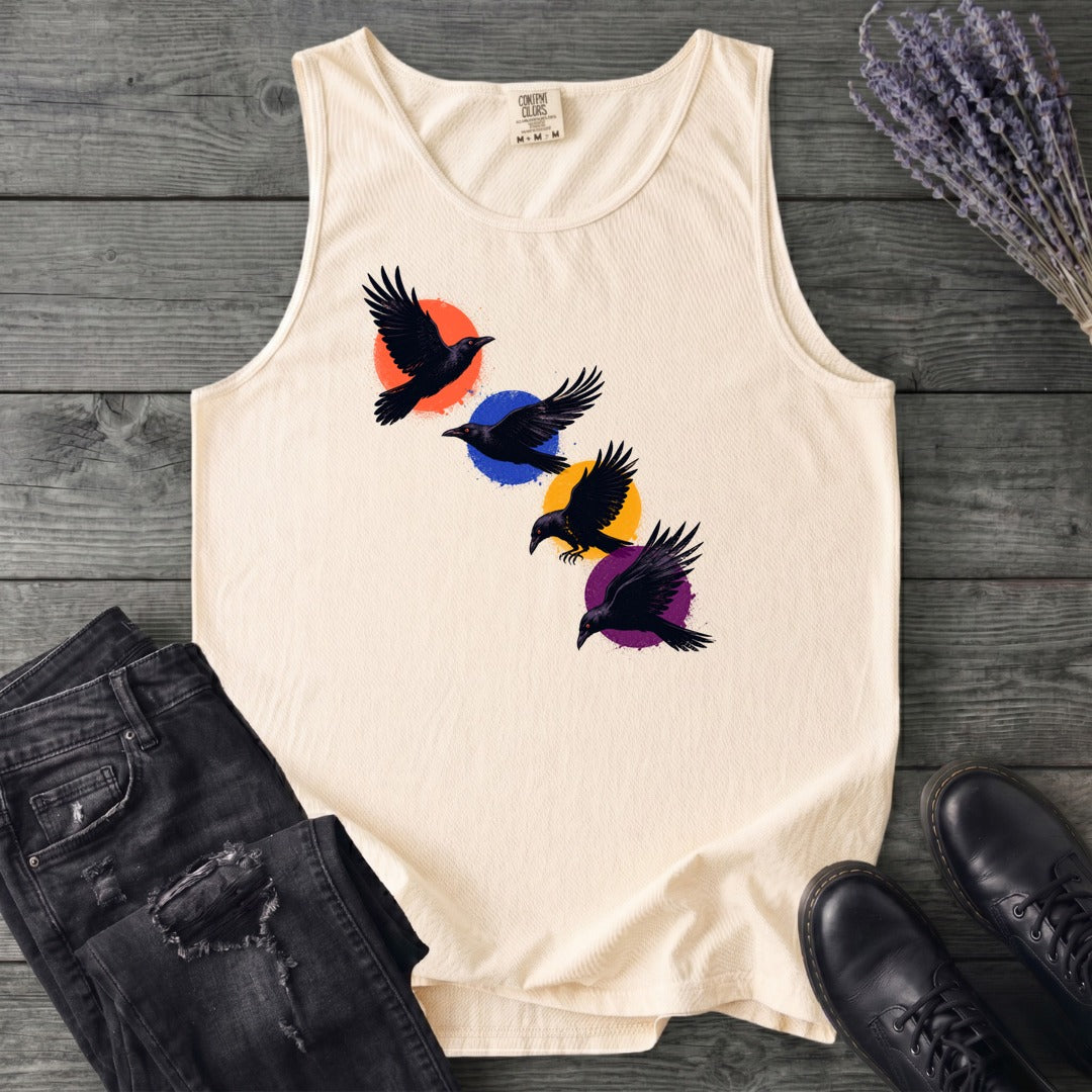 Crows In Flight Tank Top