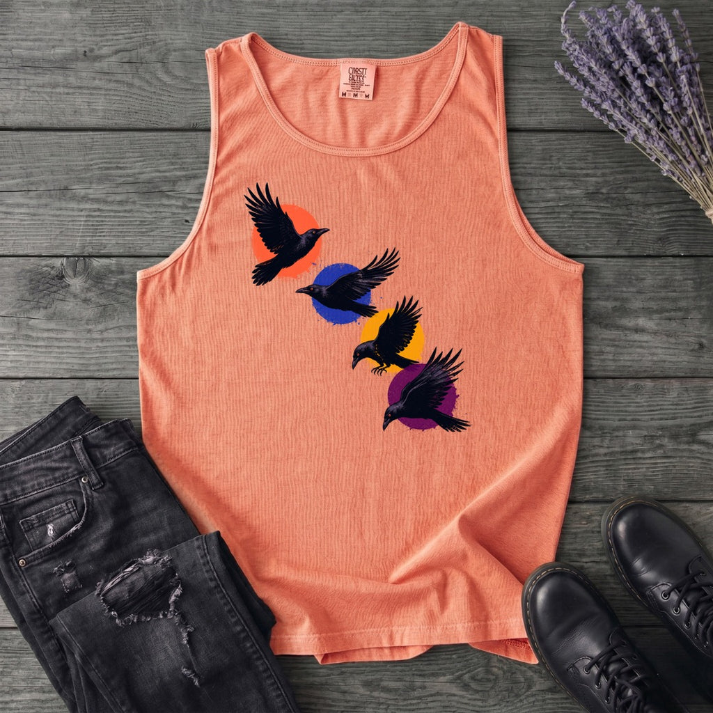 Crows In Flight Tank Top