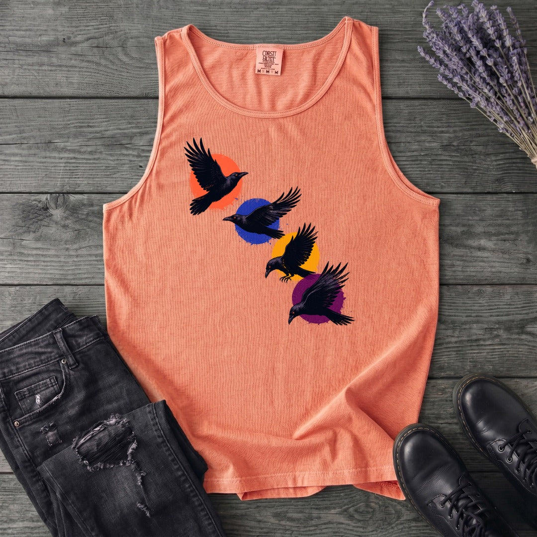 Crows In Flight Tank Top