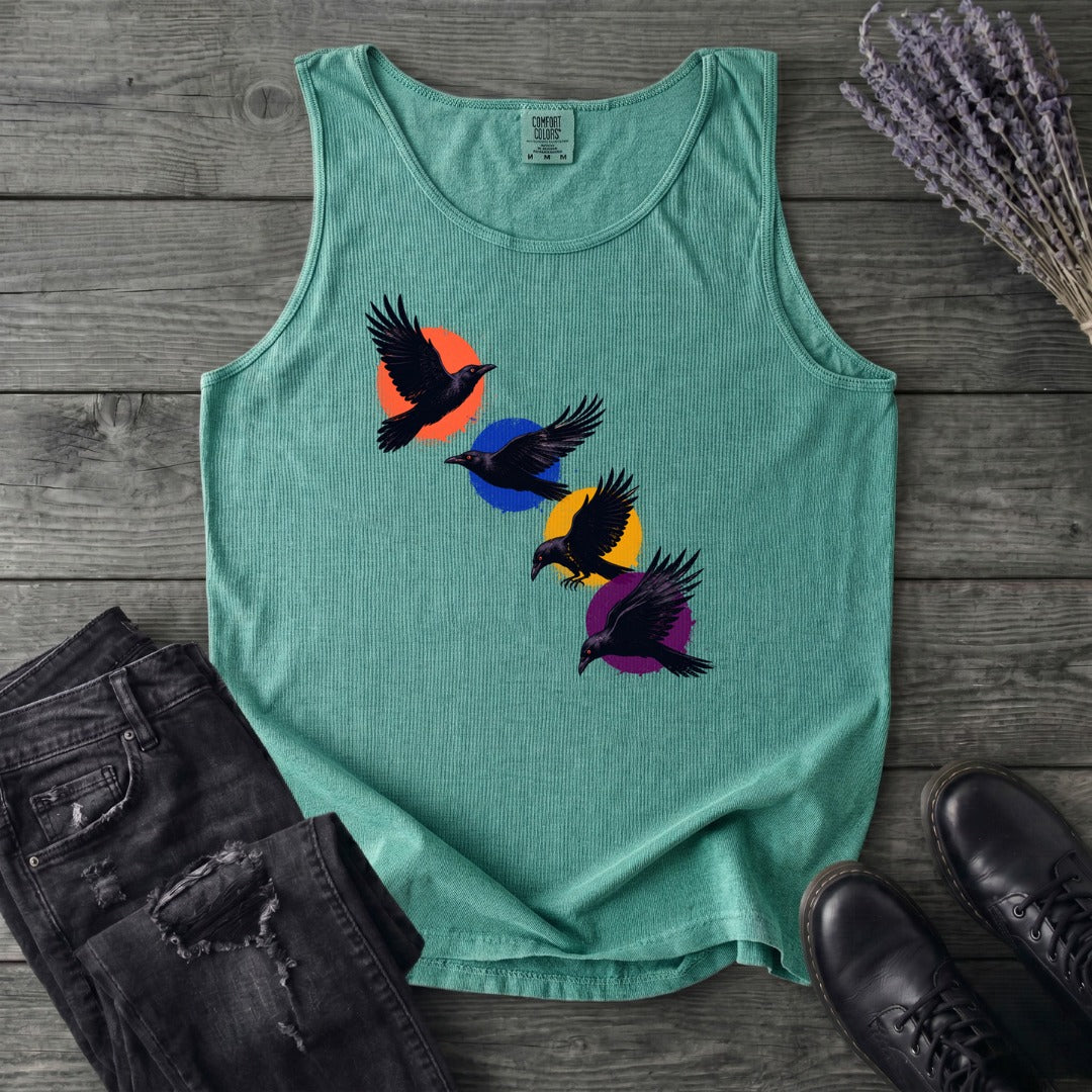 Crows In Flight Tank Top