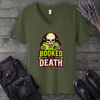 Booked Til Death V-Neck T-Shirt