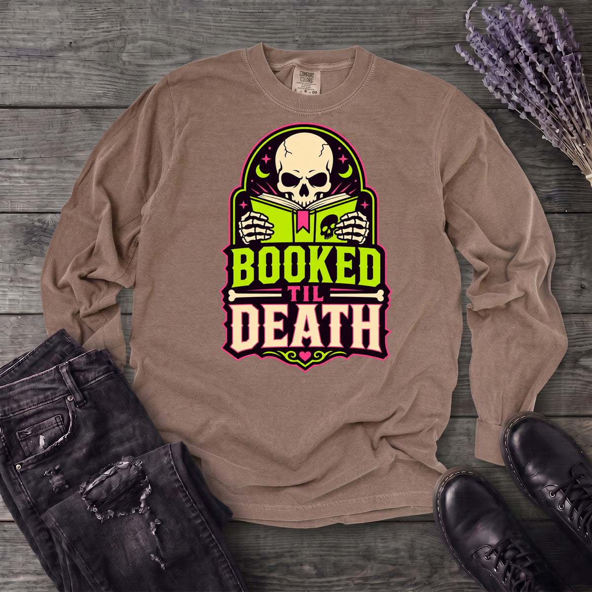 Booked Til Death Long Sleeve T-Shirt