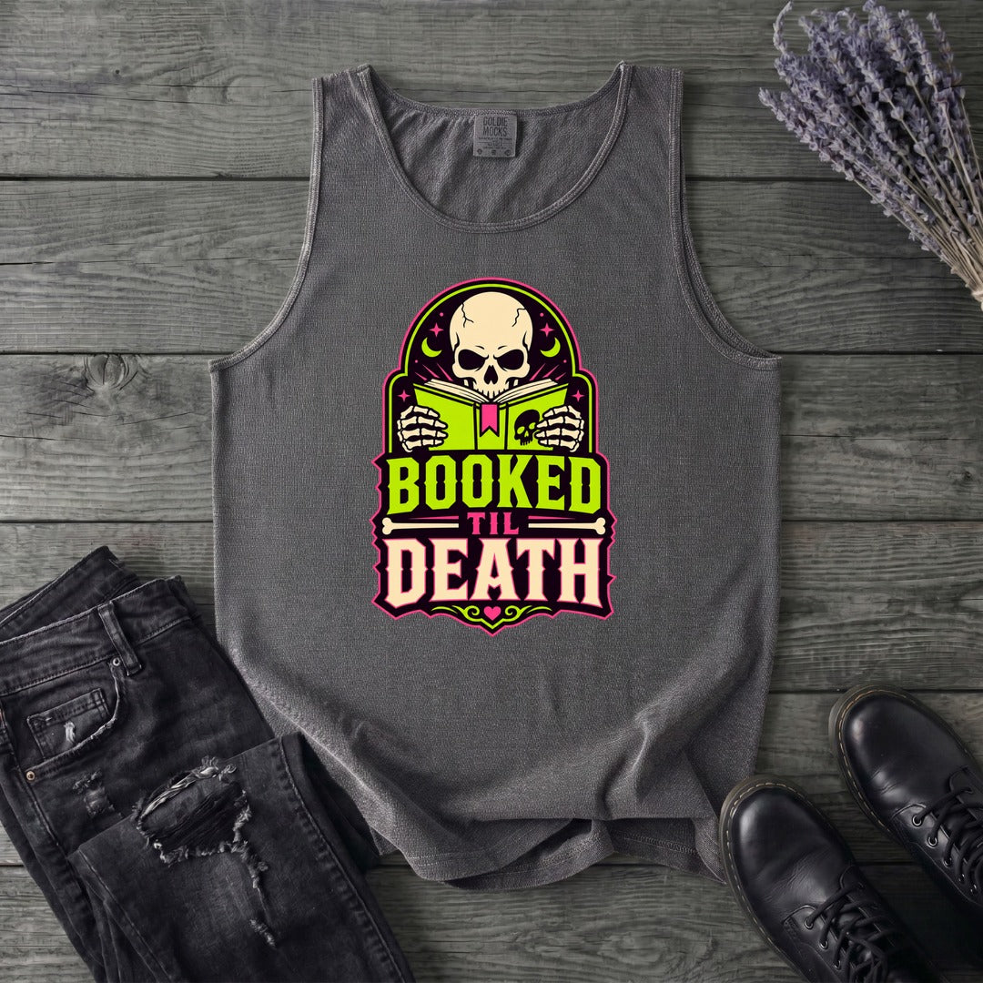Booked Til Death Tank Top
