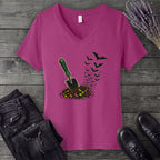 Garden Spade Bats V-Neck T-Shirt