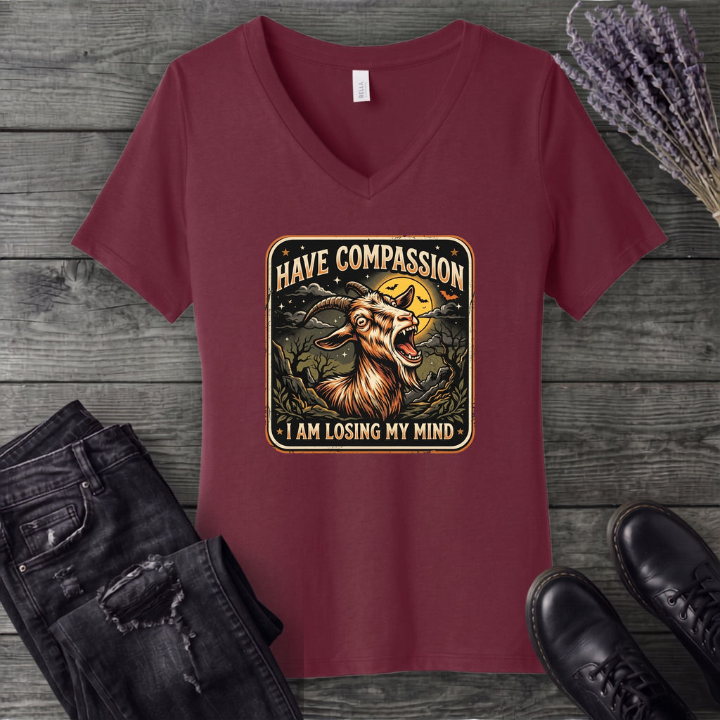 Compassion Goat V-Neck T-Shirt