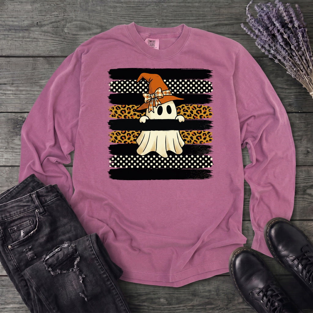 Boutique Witchy Ghost Long Sleeve T-Shirt