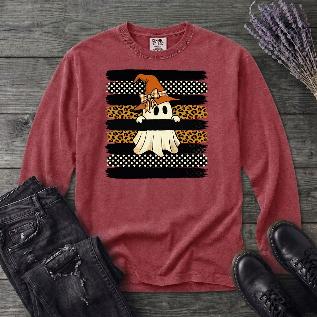 Boutique Witchy Ghost Long Sleeve T-Shirt