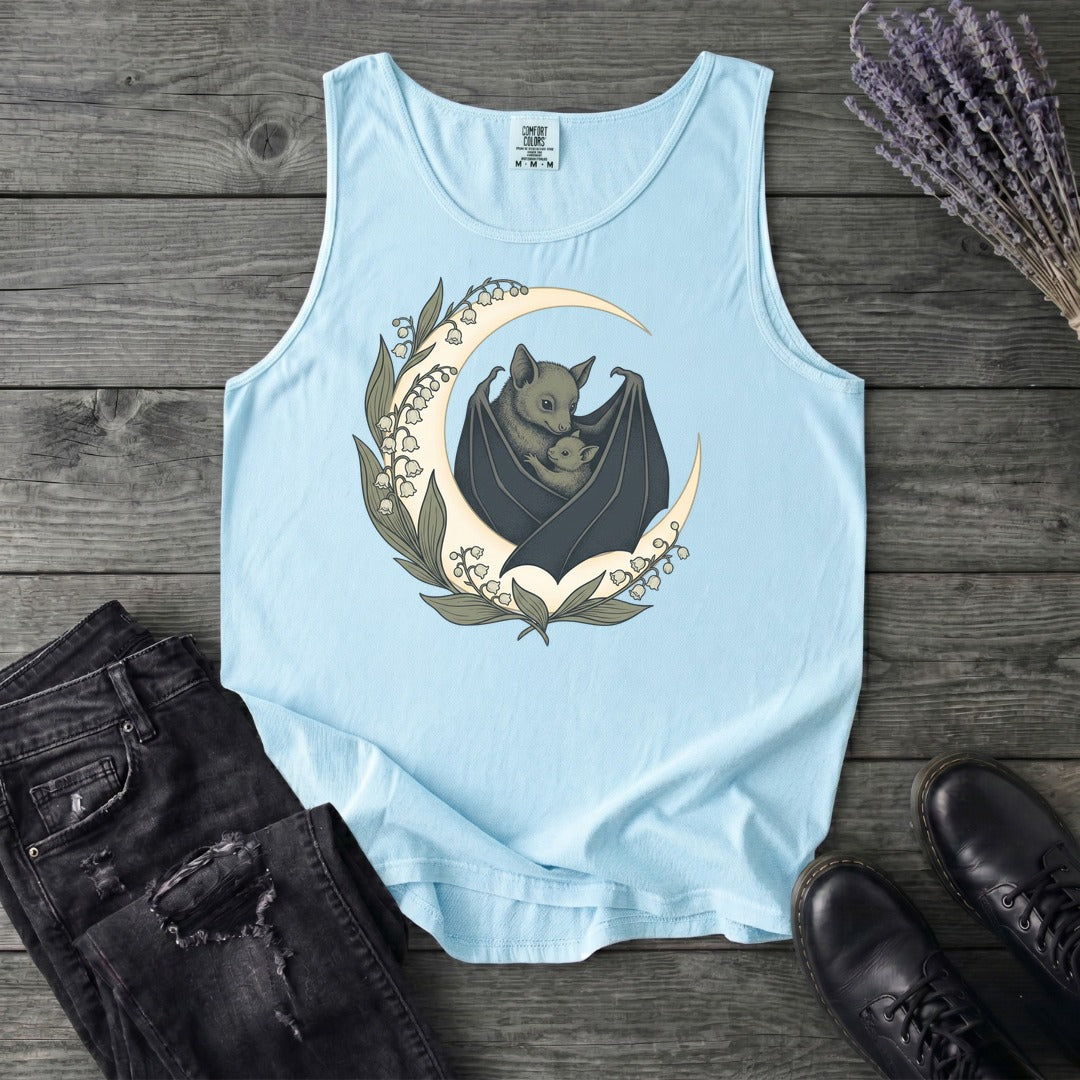 Mom And Baby Bat Tank Top