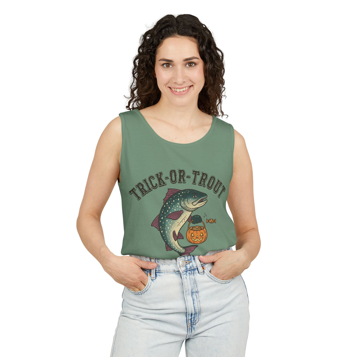 Trick Or Trout Tank Top