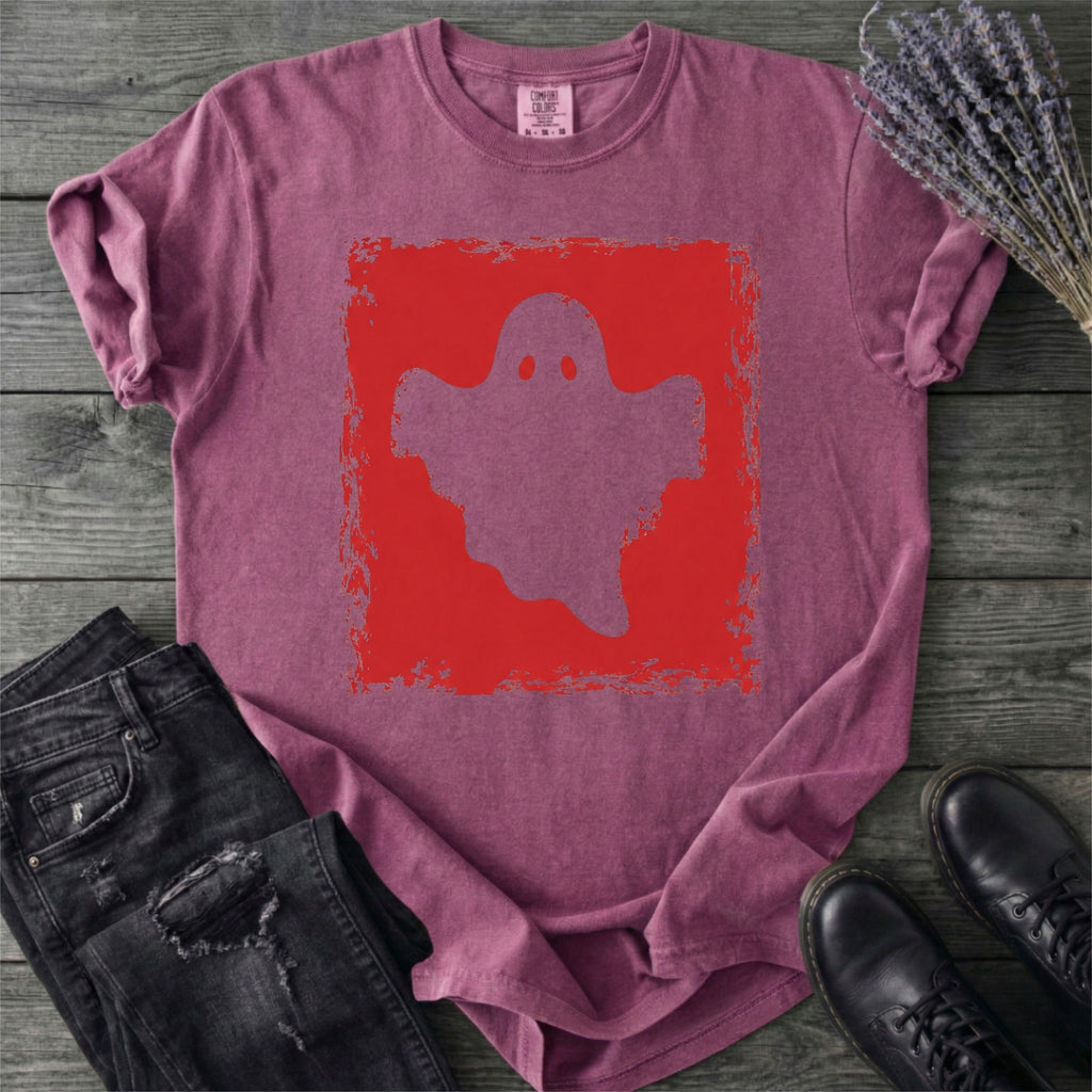 Grunge Stencil Ghost T-Shirt