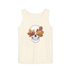 Fall Leaf Skull Tank Top