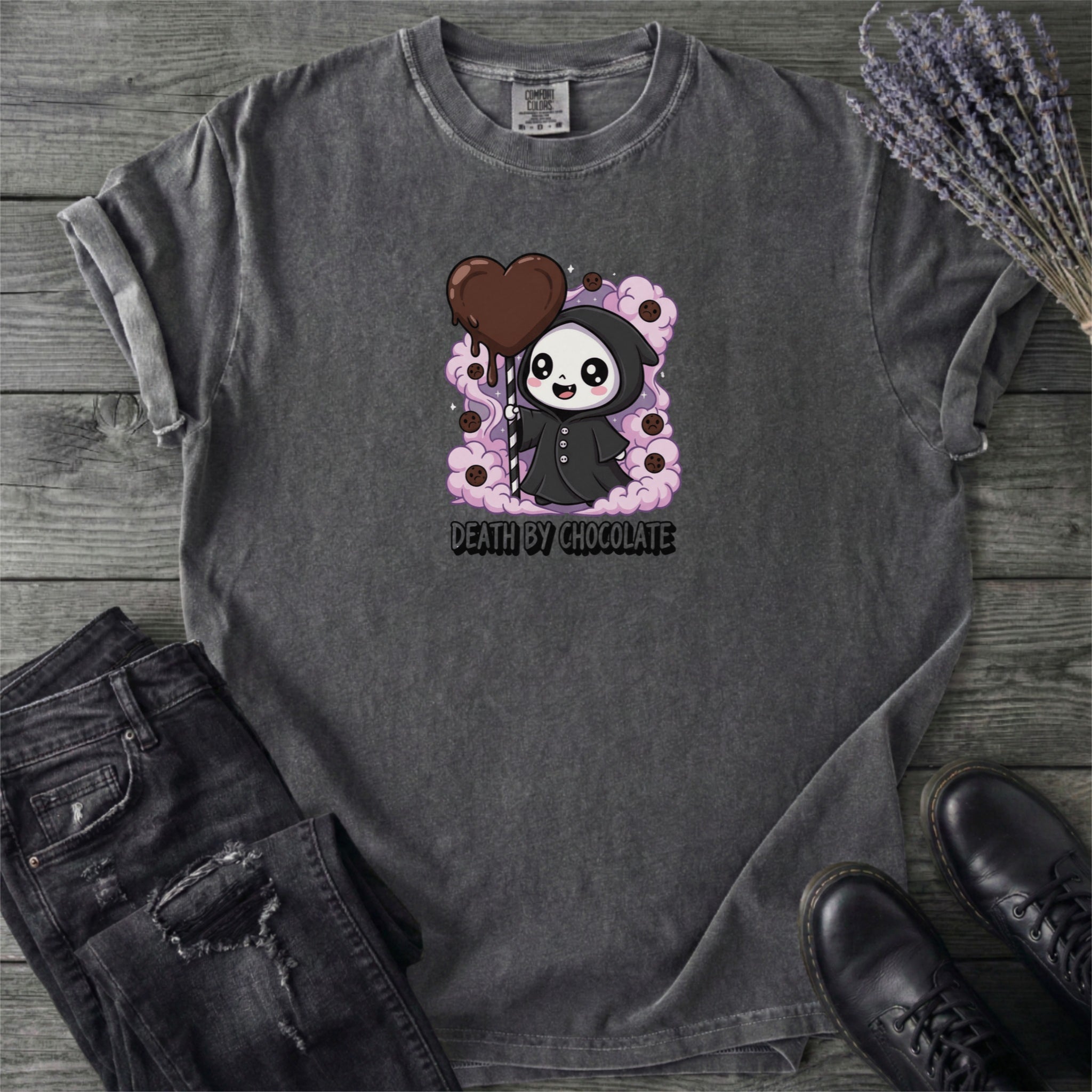 Grim Reaper Death By Chocolate T-Shirt