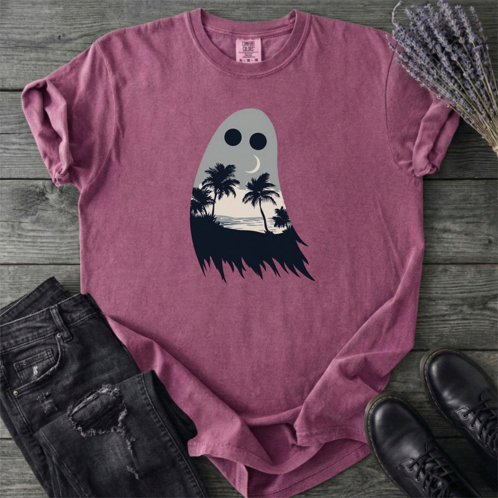 Tropical Ghost Silhouette T-Shirt