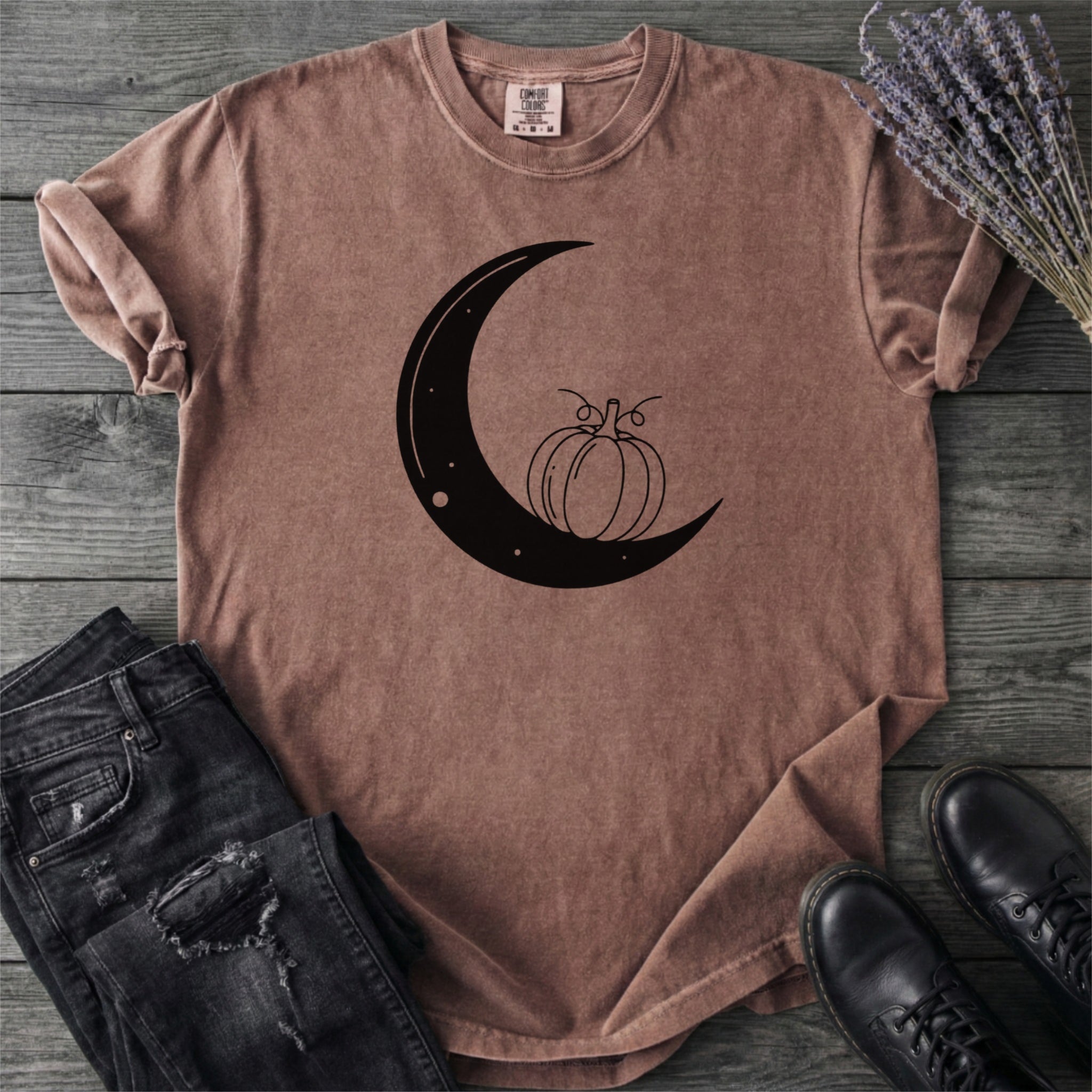 Moon And Pumpkin T-Shirt