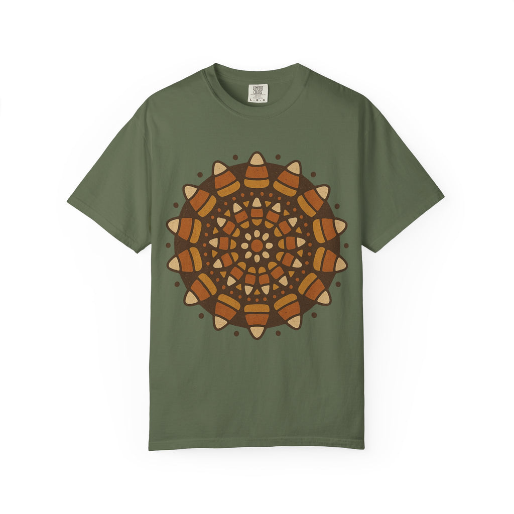 Candy Corn Mandala T-Shirt