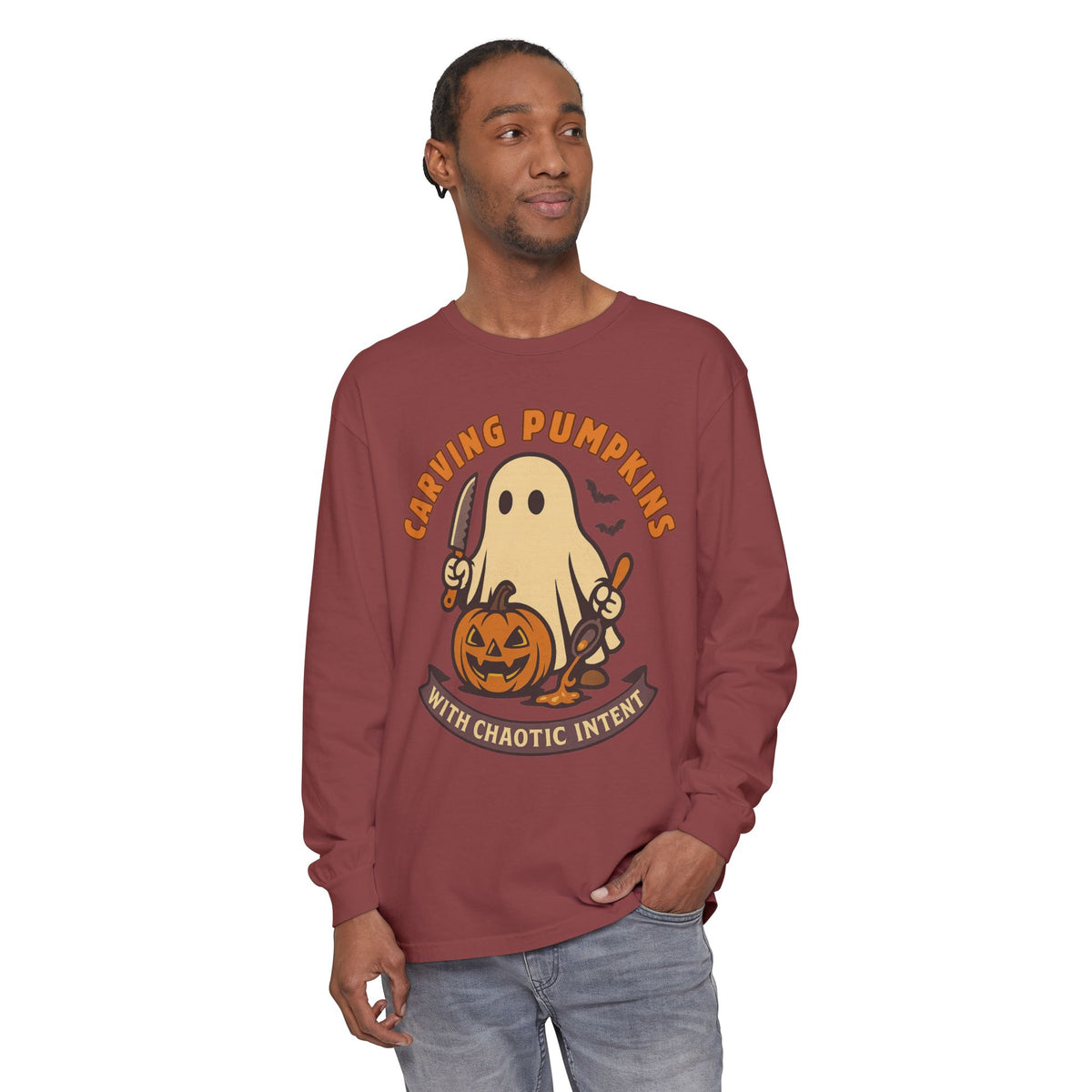 Carving Pumpkins Chaotic Long Sleeve T-Shirt