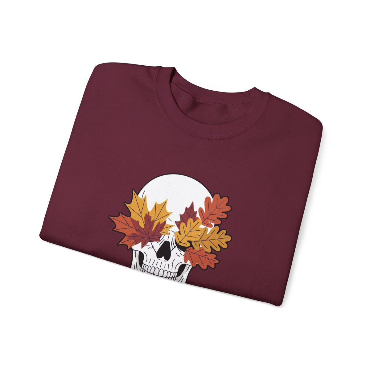 Fall Leaf Skull Sweatshirt