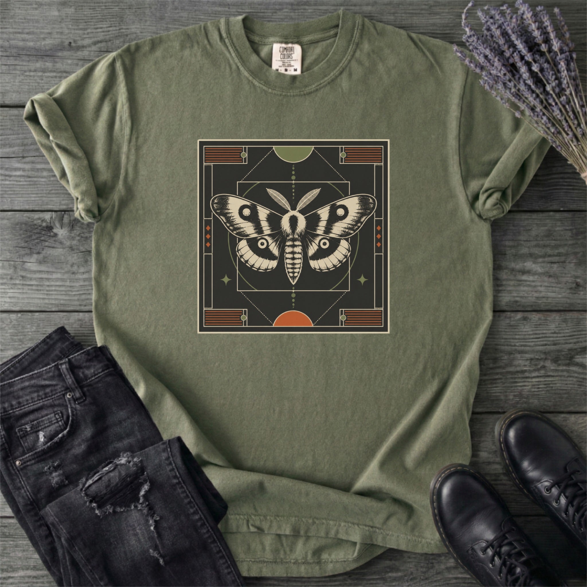 Geometric Moth T-Shirt