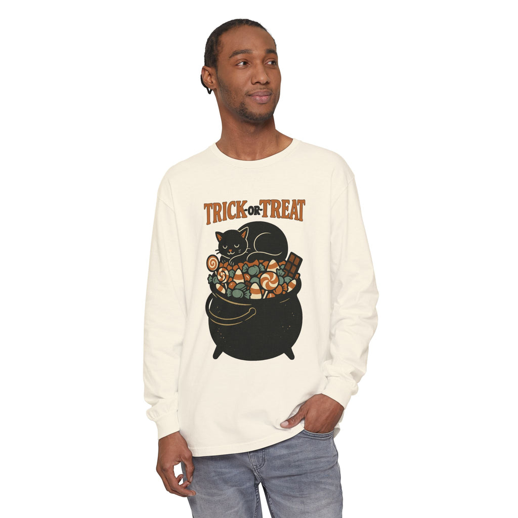 Trick Or Treat Candy Cauldron Long Sleeve T-Shirt