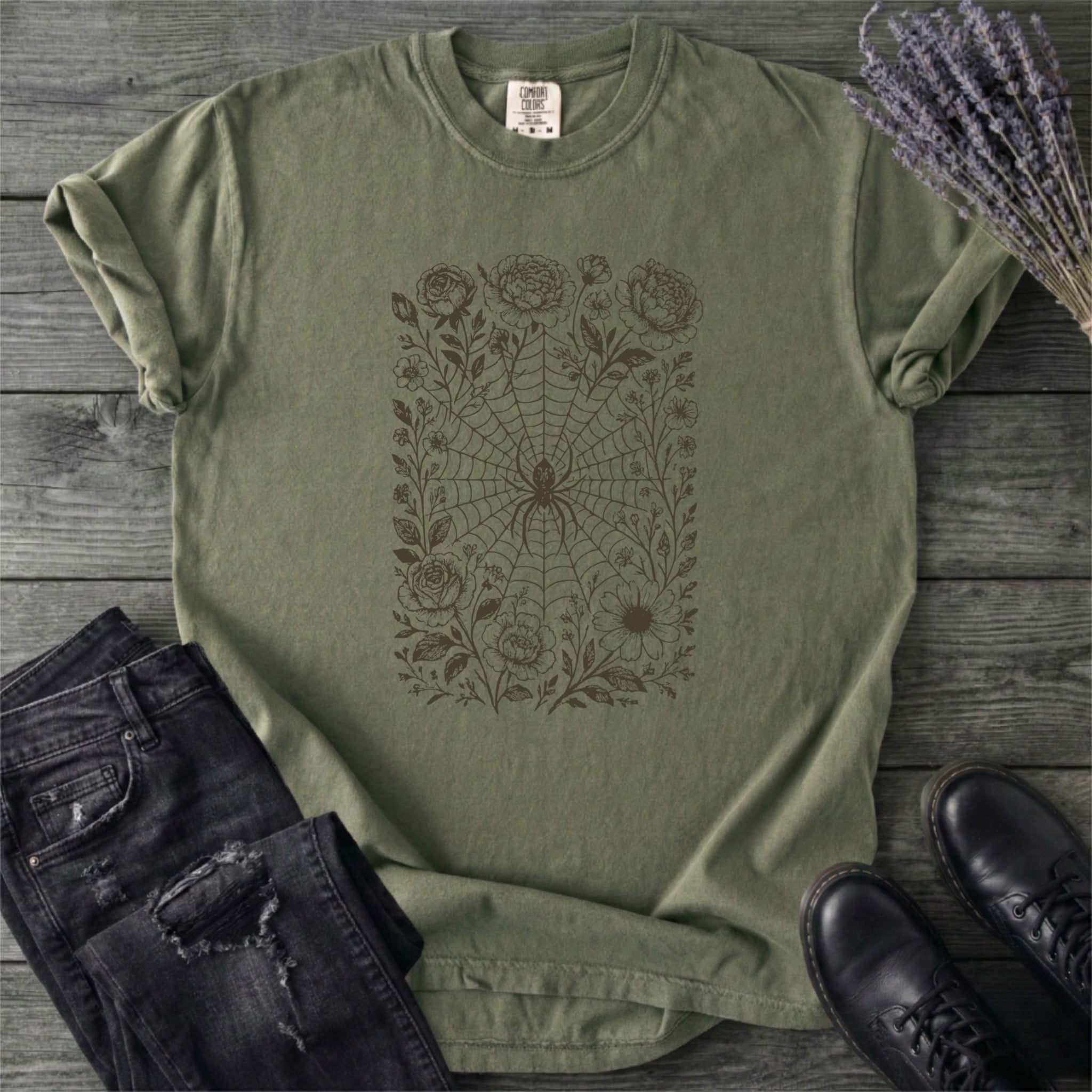 Flower Spiderweb T-Shirt