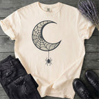 Spiderweb Crescent Moon T-Shirt