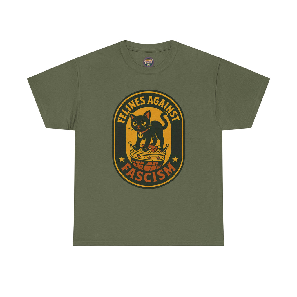 Felines Against Fascism Gildan Heavy Tee
