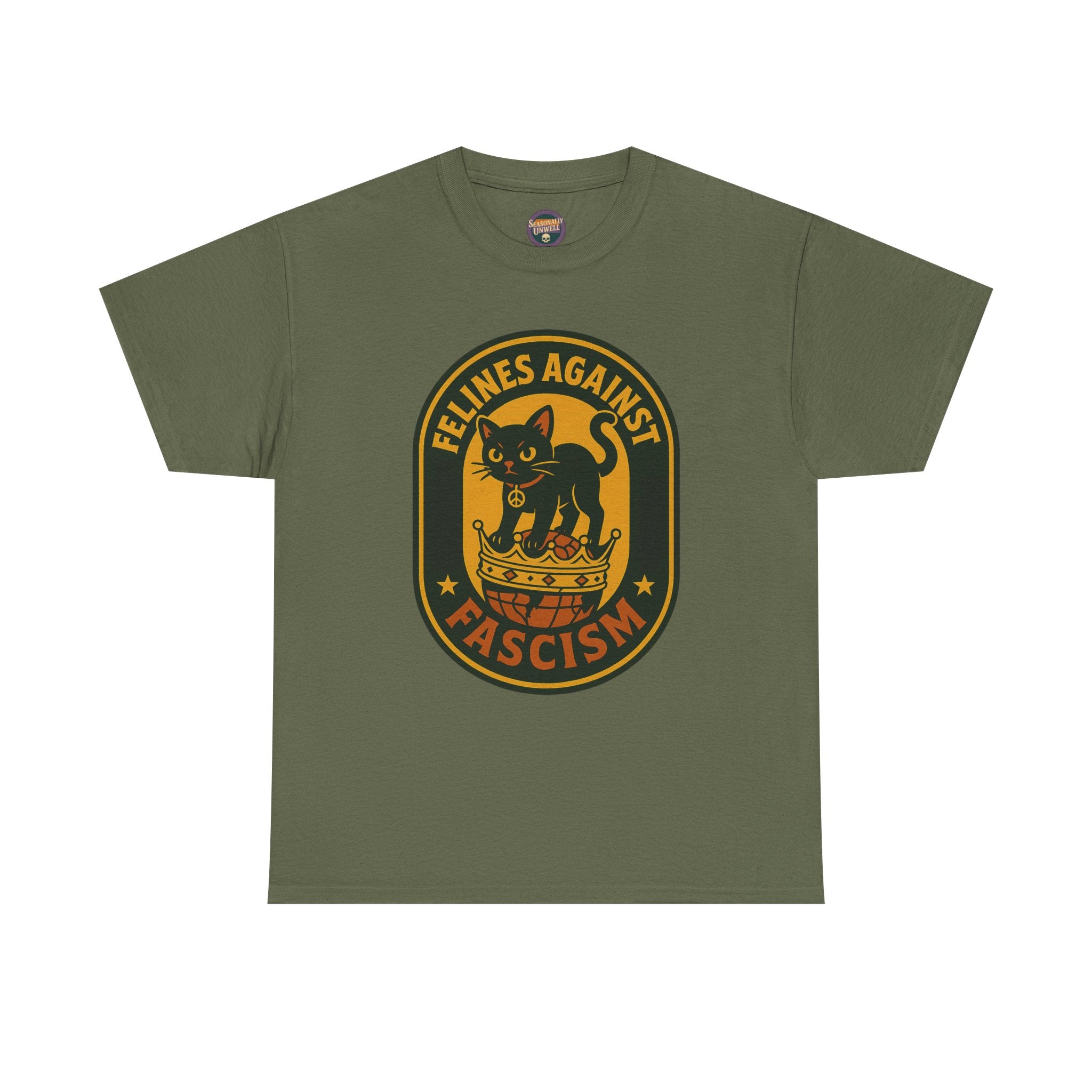 Felines Against Fascism Gildan Heavy Tee