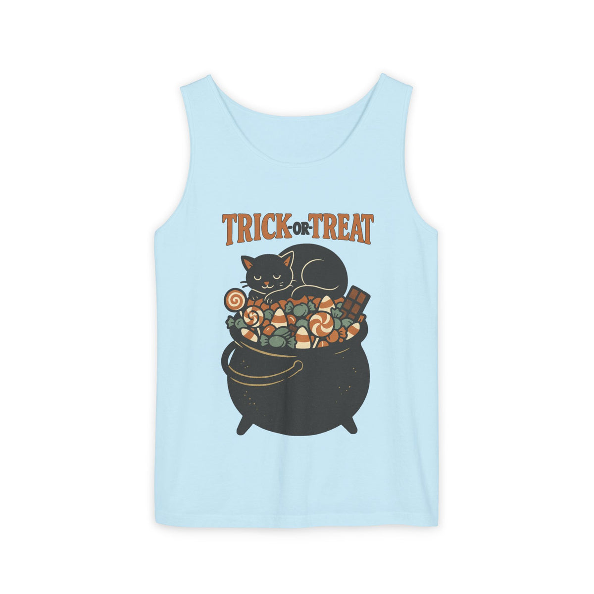 Trick Or Treat Candy Cauldron Tank Top