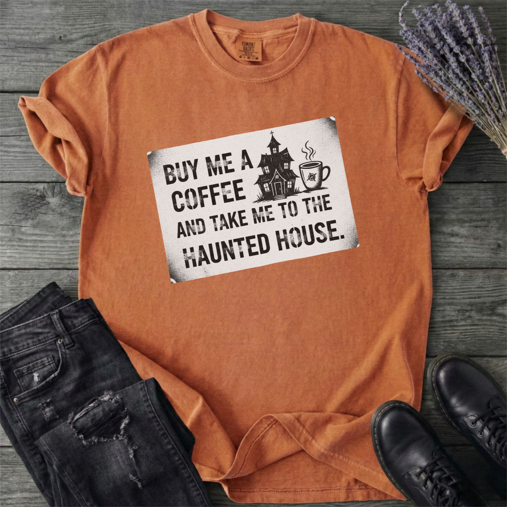 Coffee & Haunted House T-Shirt