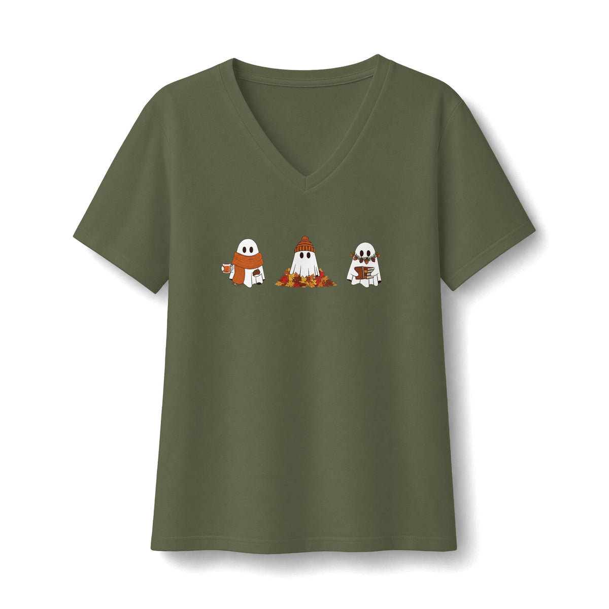 Ghost Trio Autumn V-Neck T-Shirt