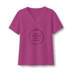 Basic Pumpkin Spice Design V-Neck T-Shirt