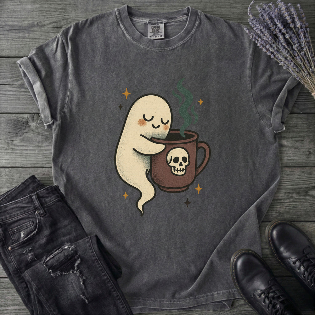 Ghost Coffee Hug T-Shirt