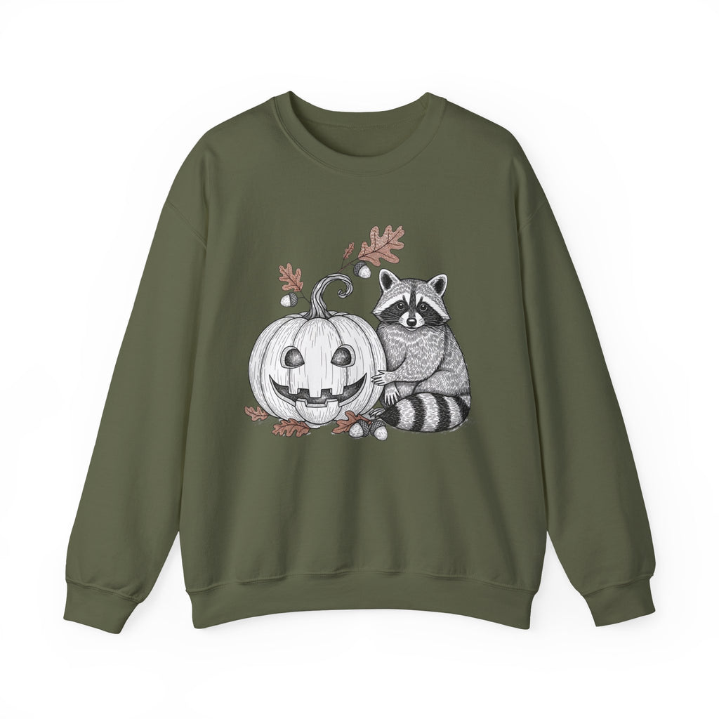 Raccoon And Pumpkin Sweatshirt