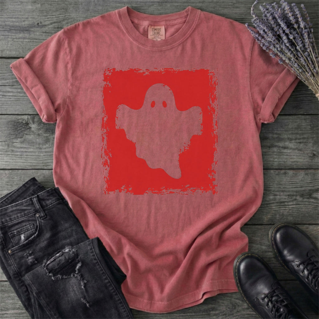 Grunge Stencil Ghost T-Shirt