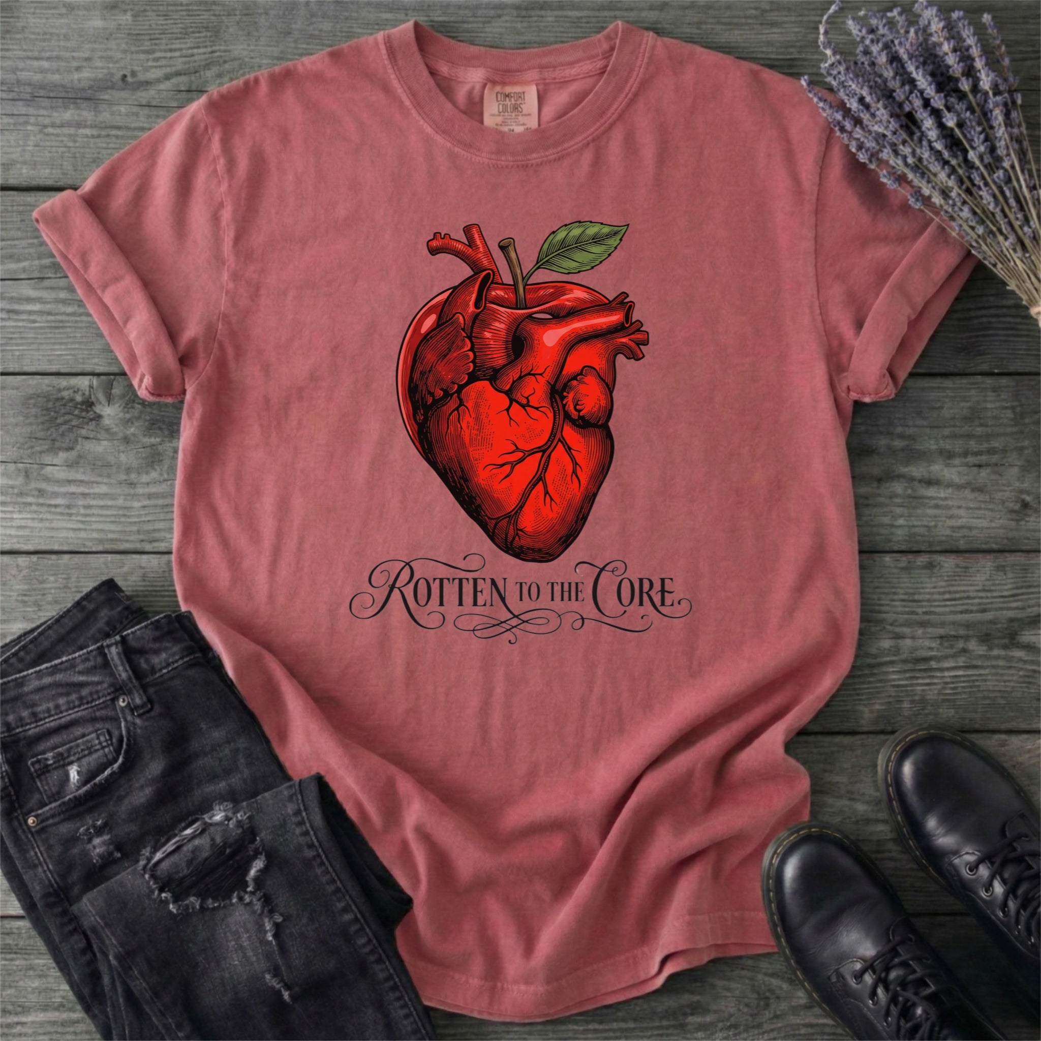 Rotten To The Core Anatomical Apple T-Shirt