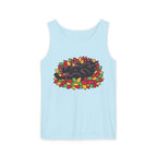 Black Cat Rolling Leaves Tank Top