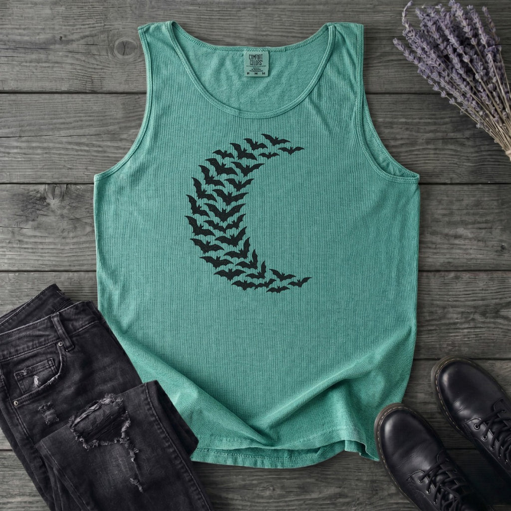 Bat Crescent Moon Tank Top
